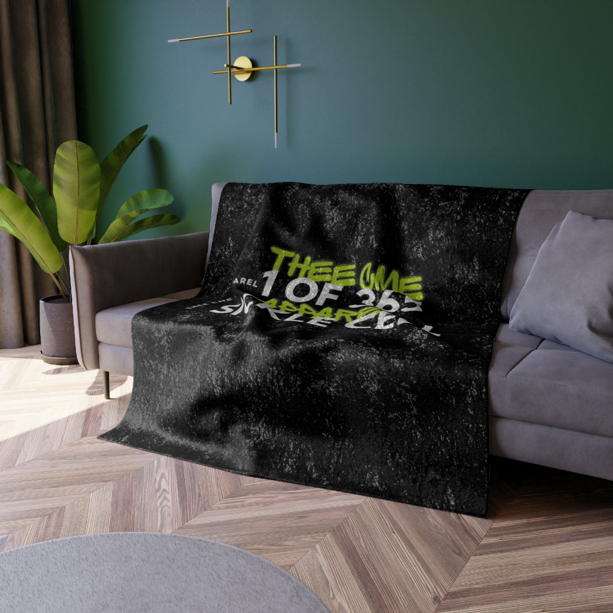 “1 of 365” Crushed Velvet Blanket