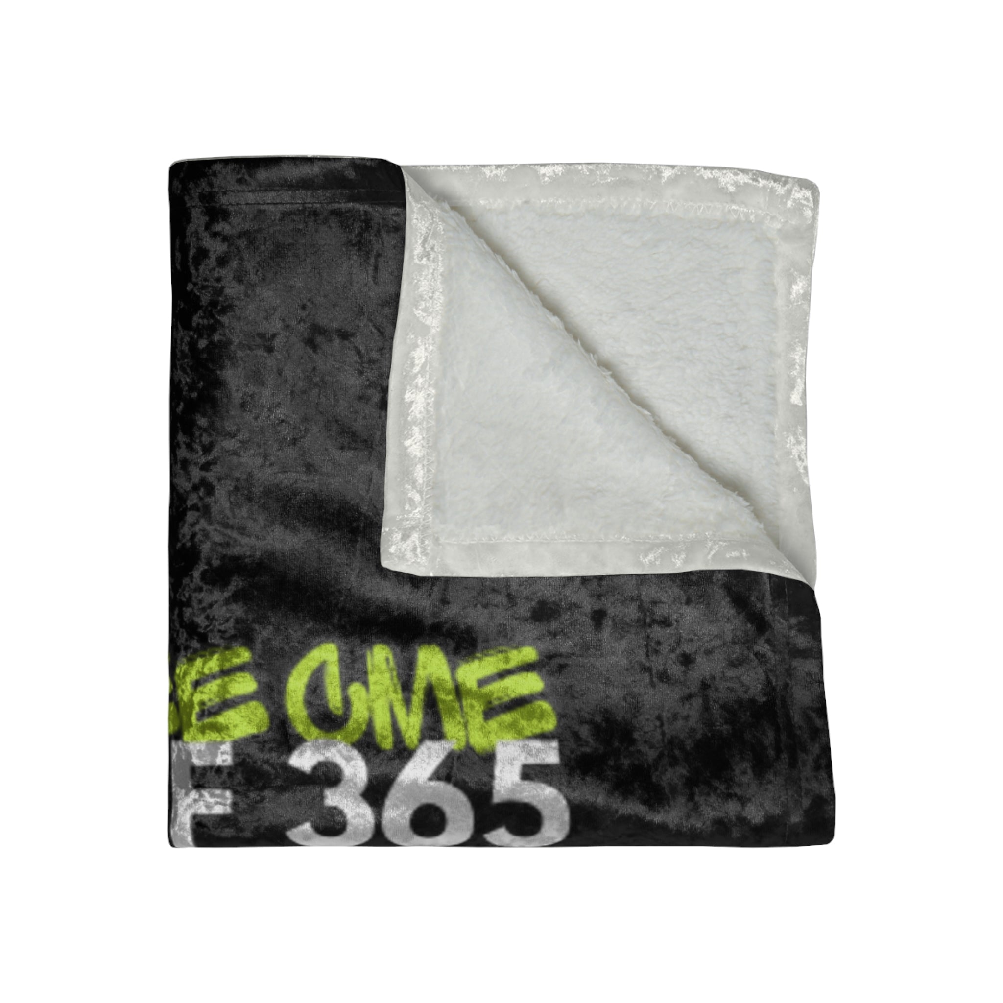 “1 of 365” Crushed Velvet Blanket