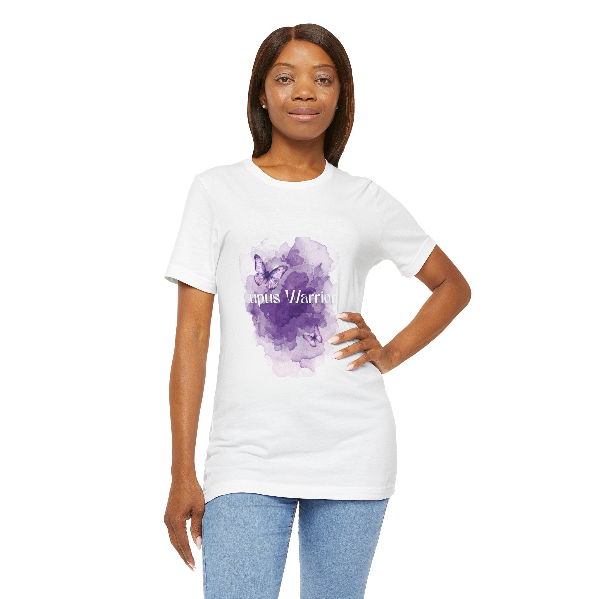 Purple Watercolor Lupus Tee